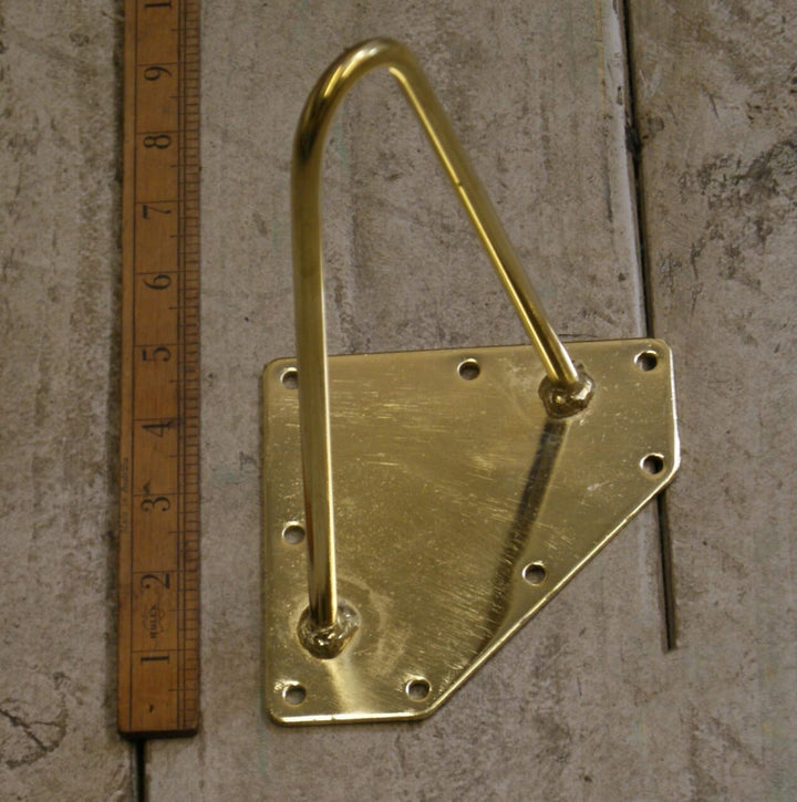 Hairpin Leg 2 Prong Brass Plate 200mm