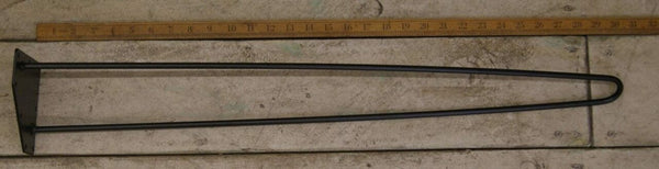Hairpin Leg 2 Prong Satin Epoxy Black 760mm