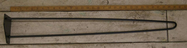 Hairpin Leg 2 Prong Satin Epoxy Black 760mm