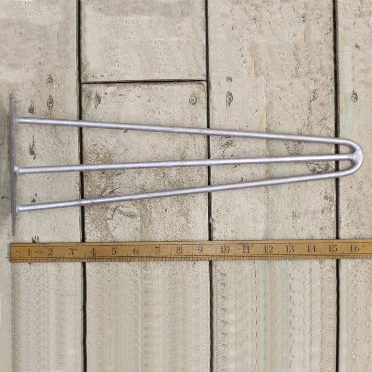 Hairpin Leg 3 Prong Galvanised 400mm – Cottingham Collection