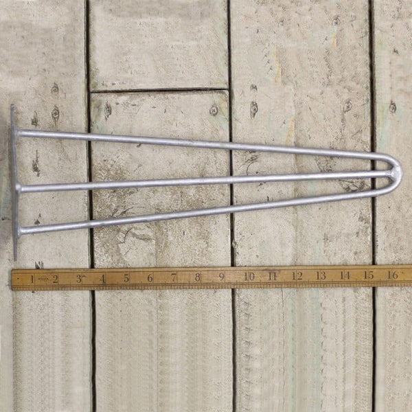 Hairpin Leg 3 Prong Galvanised 400mm