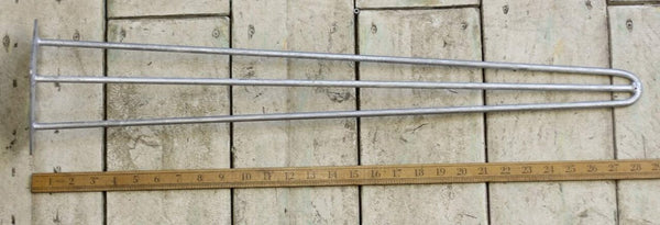 Hairpin Leg 3 Prong Galvanised 710mm