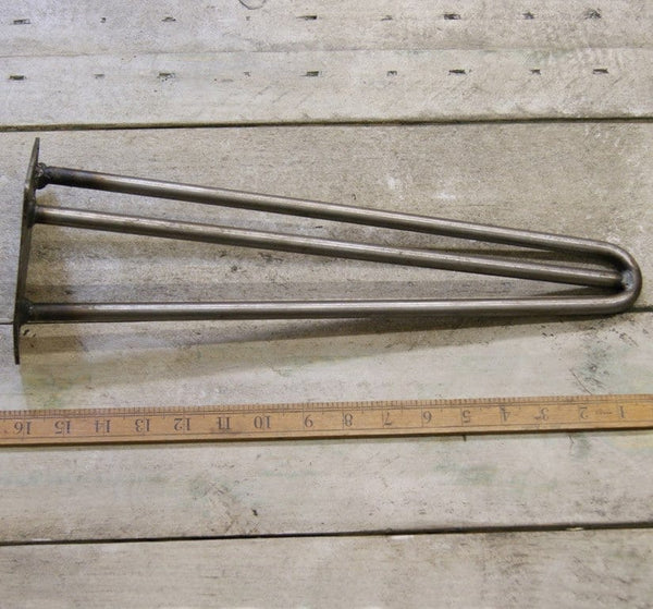 Hairpin Leg 3 Prong Heavy Duty Antique Iron 400mm
