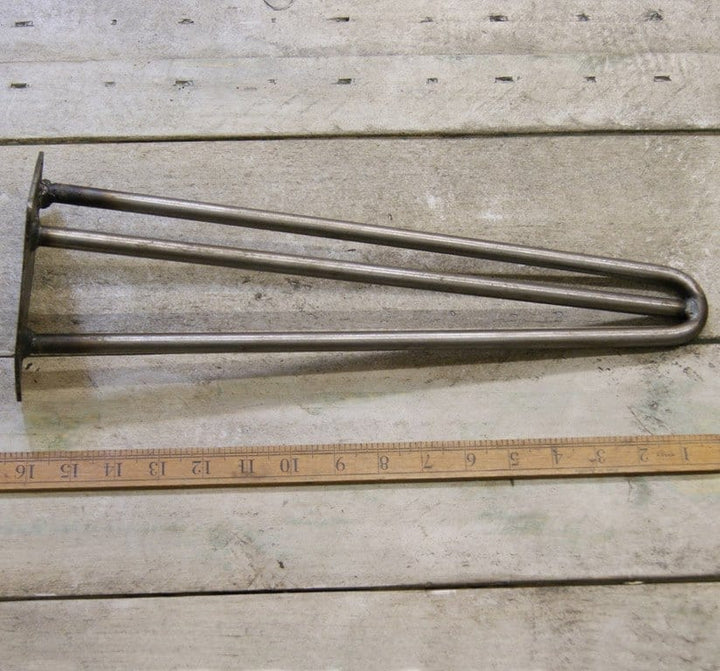 Hairpin Leg 3 Prong Heavy Duty Antique Iron 400mm