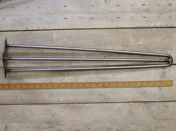Hairpin Leg 3 Prong Heavy Duty Antique Iron 660mm