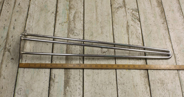 Hairpin Leg 3 Prong Chrome Plate 660mm