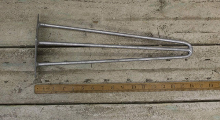 Hairpin Leg 3 Prong Heavy Duty Galvanised 400mm