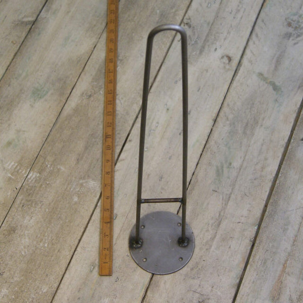Hairpin Leg Circular Plate Welly Boot Antique Iron 710mm