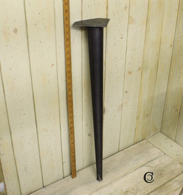 Furniture Leg Conical Tapered Antique Iron 28" / 710mm