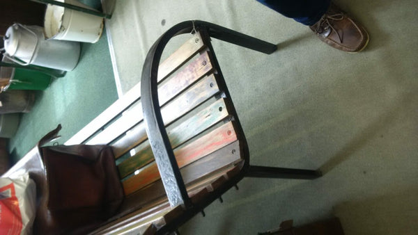Bench End Frame Tubular Section 2 x 25mm Mild Steel Raw