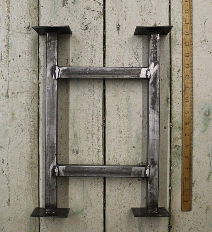 Bedside Table End Frame Bench 25mm Square Tube 406mm x 356mm