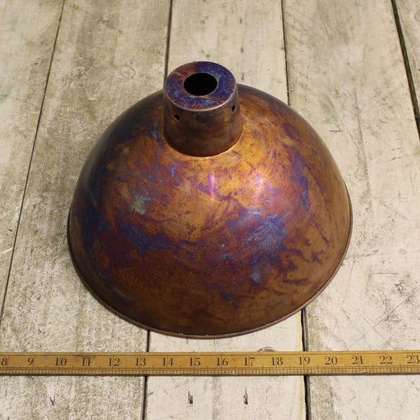 Pendant Hanging Light Shade STUDY Antique Copper 250mm Diameter