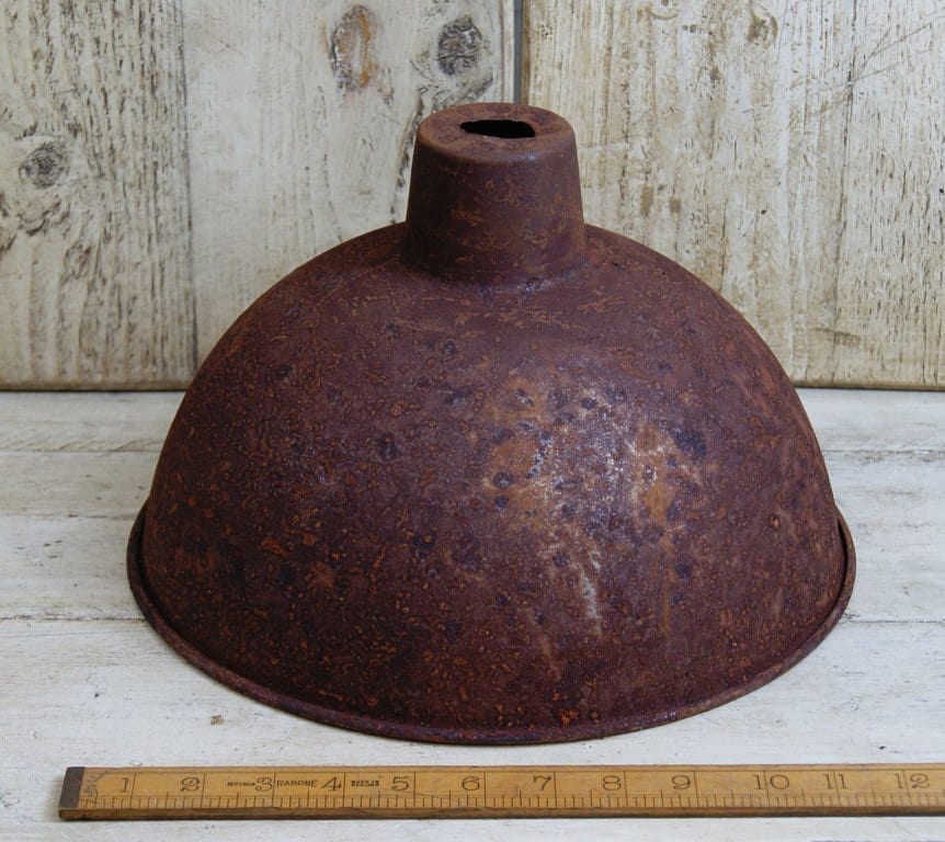 Pendant Hanging Light Shade STUDY Rust 300mm Diameter – Cottingham ...