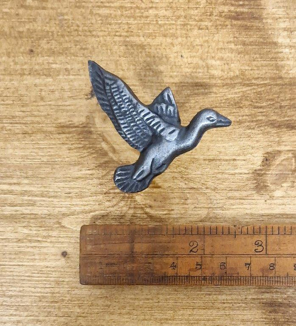 Knob Cupboard FLYING GOOSE Cast Antique Iron 60mm