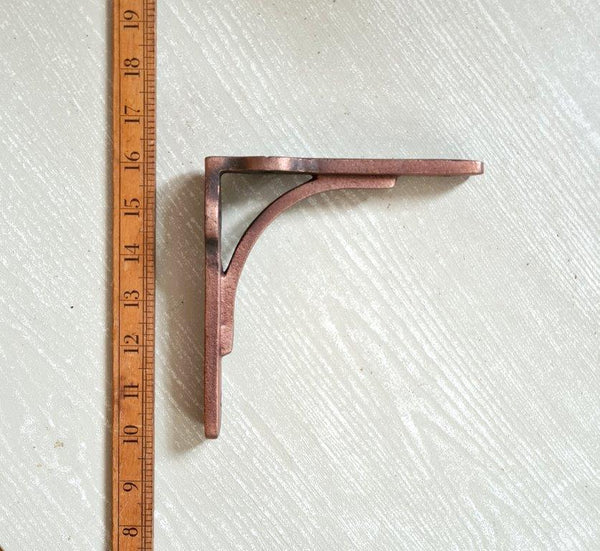 Shelf Bracket GALLOWS Radiator Lugs Antique Copper 159mm x 159mm