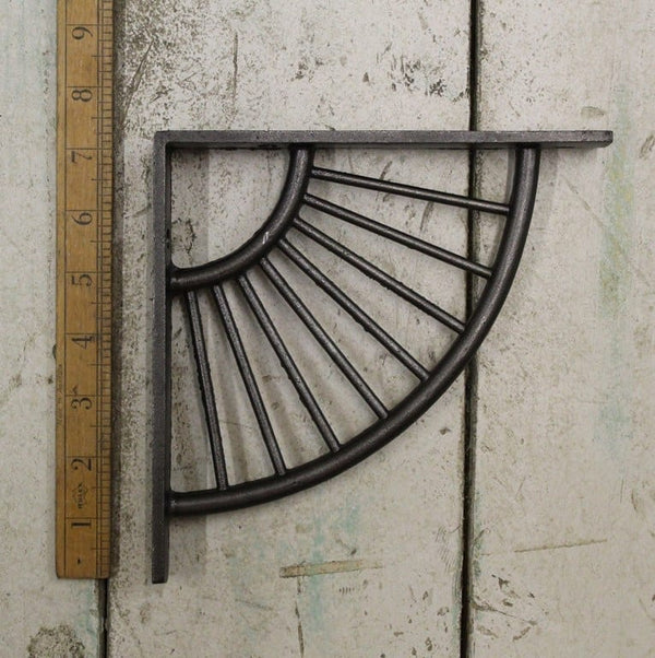 Shelf Bracket SUNRISE Cast Antique Iron 190mm x 190mm