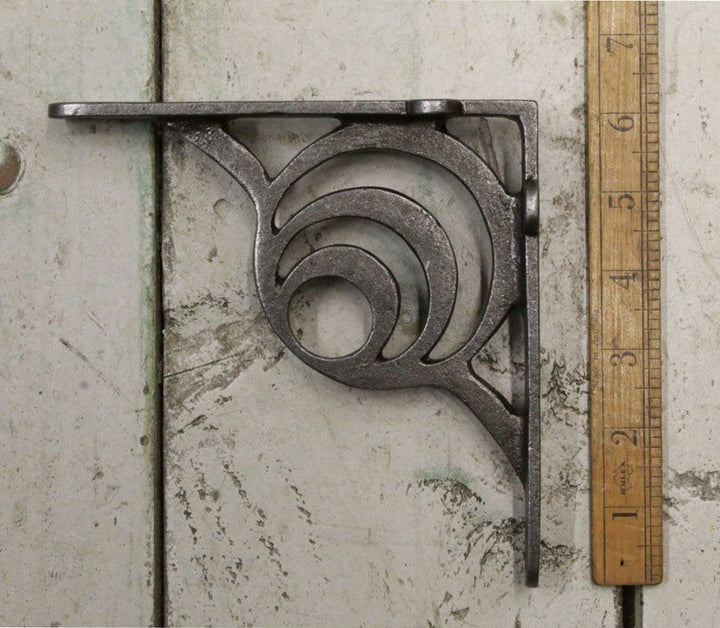 Shelf Bracket LUNAR Cast Antique Iron 150mm x 150mm