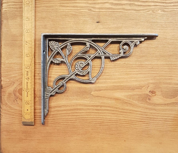 Shelf Bracket STAVE Cast Antique Iron 180mm x 230mm