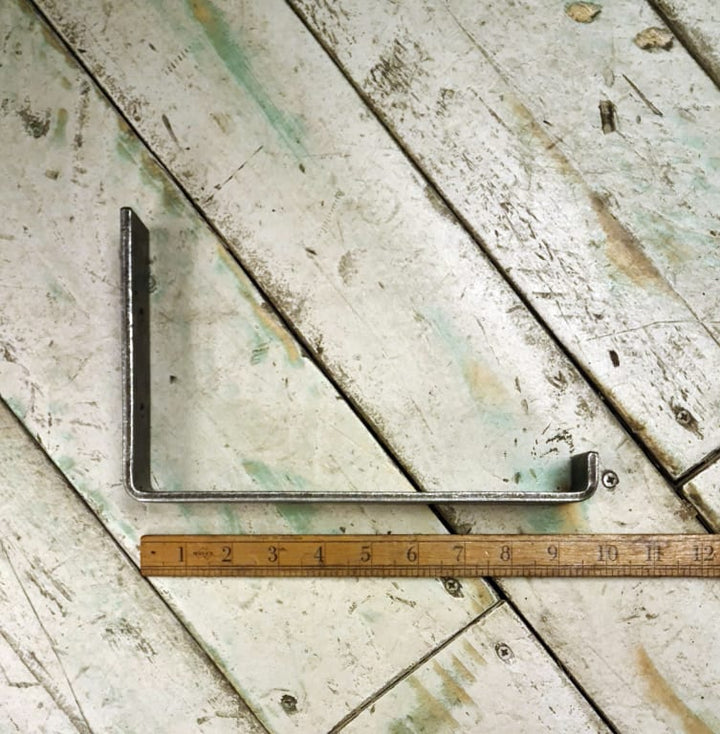 Shelf Bracket Utility Lipped MARSH Antique Iron 155mm x 230mm