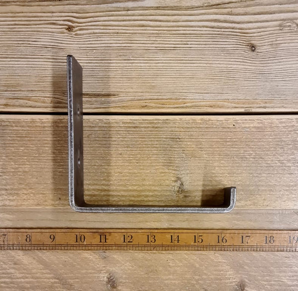 Shelf Bracket Utility Lipped MARSH Antique Iron 155mm x 155mm
