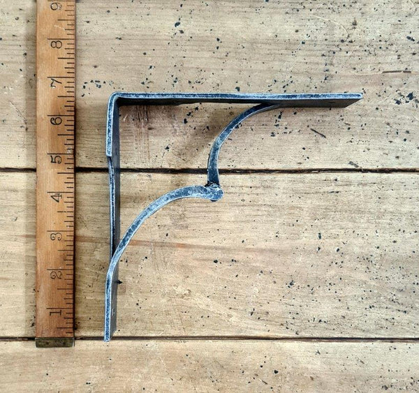 Shelf Bracket AURORA Cut-Out Hand Forged Antique Iron 150mm x 150mm