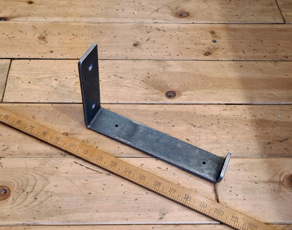 Shelf Bracket Utility Lipped MARSH Antique Iron 155mm x 235mm