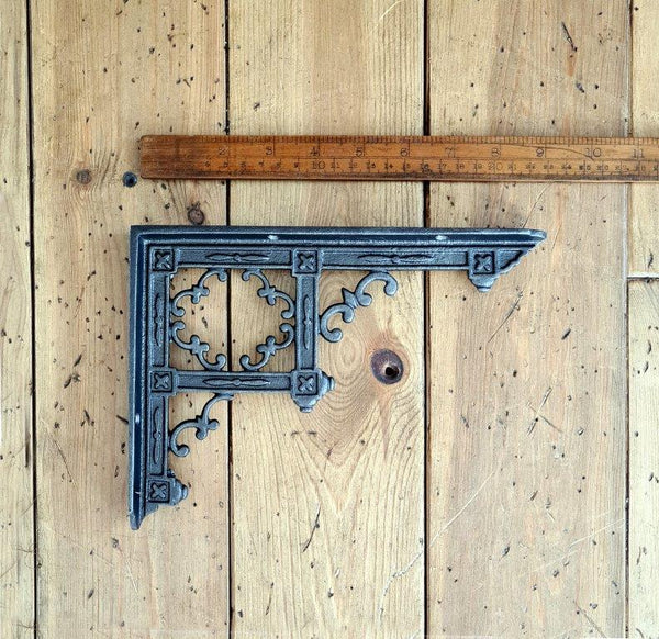 Shelf Bracket TEMPLE Design Cast Antique Iron 170mm x 235mm