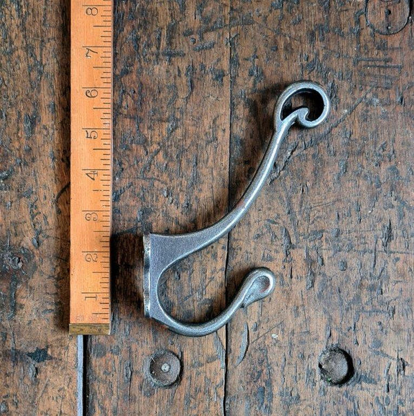 Hat Coat Hook SCALBY Antique Iron 175mm