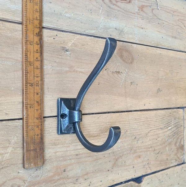 Coat Hook LINCOLN Cast Antique Iron 145mm