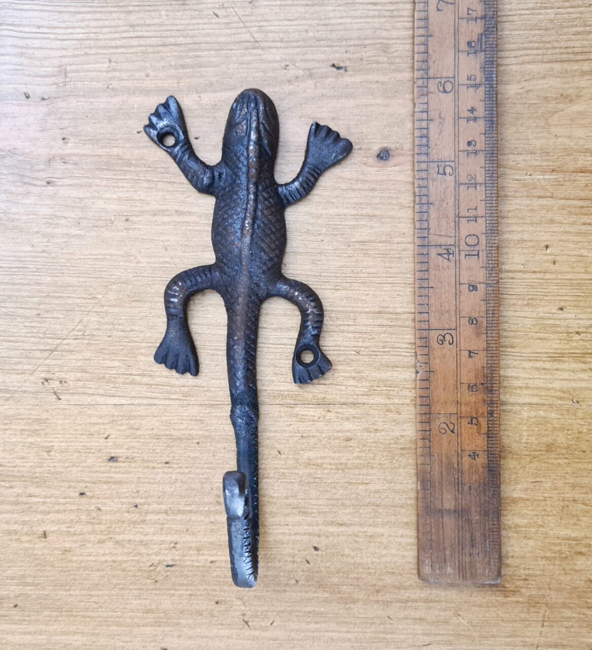 Coat Hook Single LIZARD Cast Antique Iron 55 x 150mm – Cottingham ...