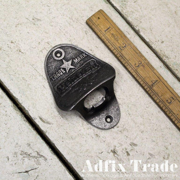 Bottle Opener Wall Mounted HEINEKEN Cast Antique Iron