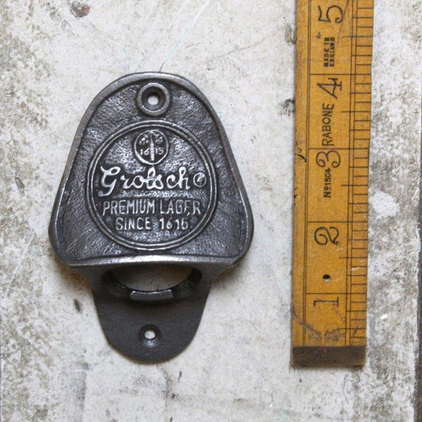 Bottle Opener Wall Mounted GROLSCH Cast Antique Iron