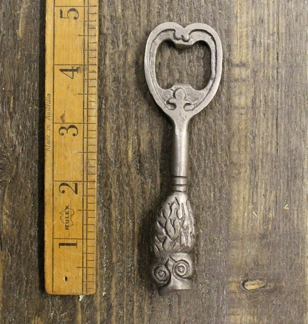 Bottle Opener Handheld OWL Antique Iron 120mm