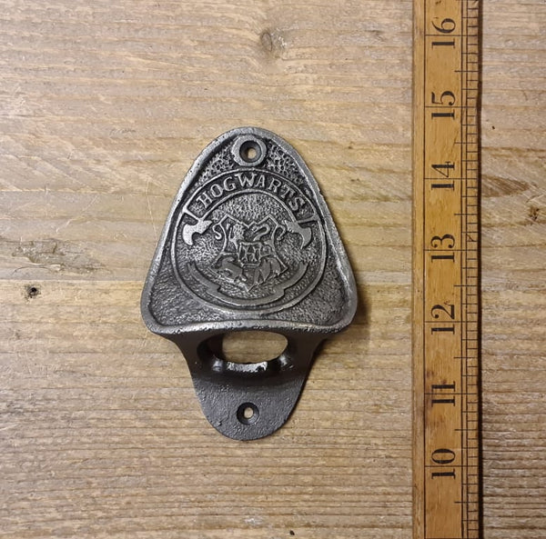 Bottle Opener Wall Mounted HOGWARTS Harry Potter Cast Iron