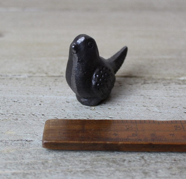 Ornament WREN Bird Cast Antique Iron 50mm
