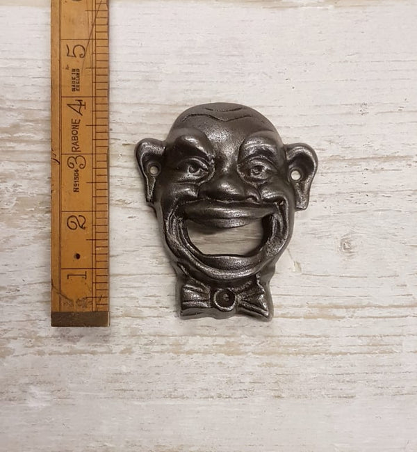Bottle Opener Wall Mounted BOW TIE Antique Iron LAUGHING