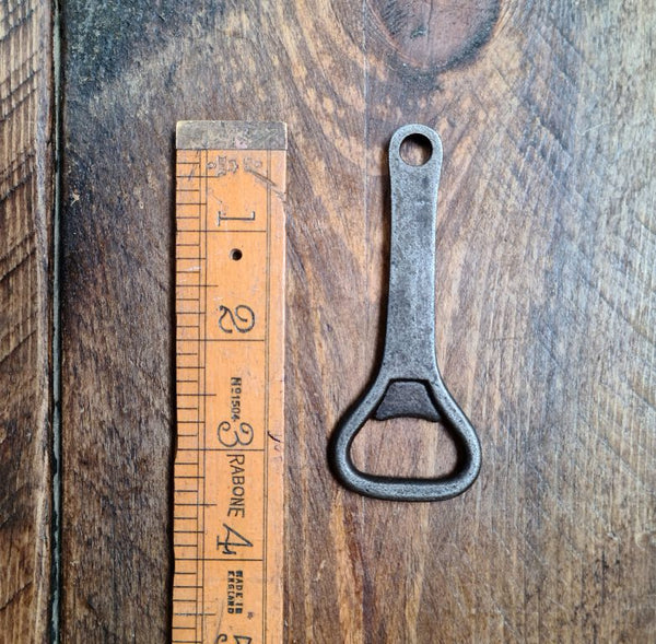 Bottle Opener Hand Held PLAIN Antique Iron 90mm