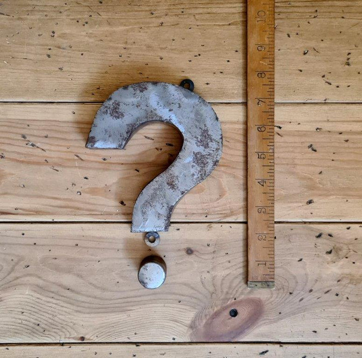 Wall Mounted Letter '?' Antique Finish 200mm High
