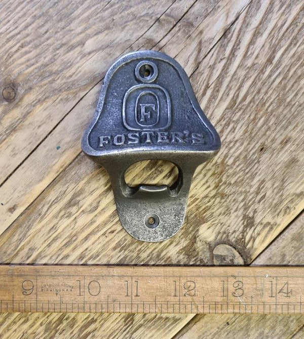 Bottle Opener Wall Mounted FOSTERS Cast Antique Iron