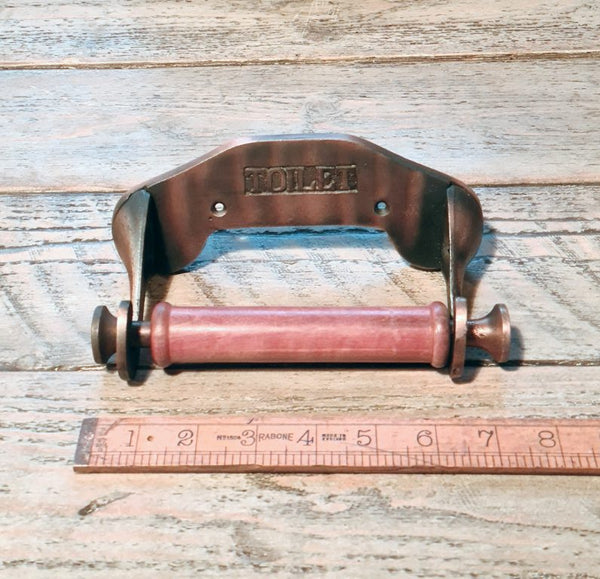 Toilet Roll Holder TOILET Drop In PECKHAM Antique Copper 150mm