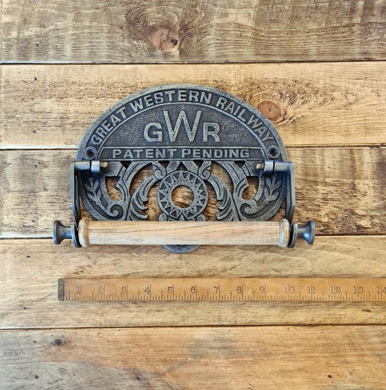 Kitchen Roll Holder GWR Cast Antique Iron for 225mm Roll – Cottingham ...