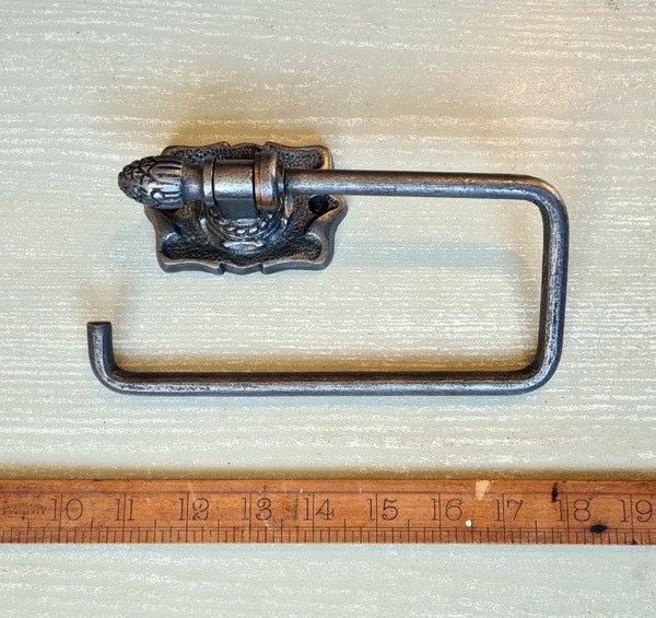 Toilet Roll Holder BALMORAL Cast Antique Iron 150mm