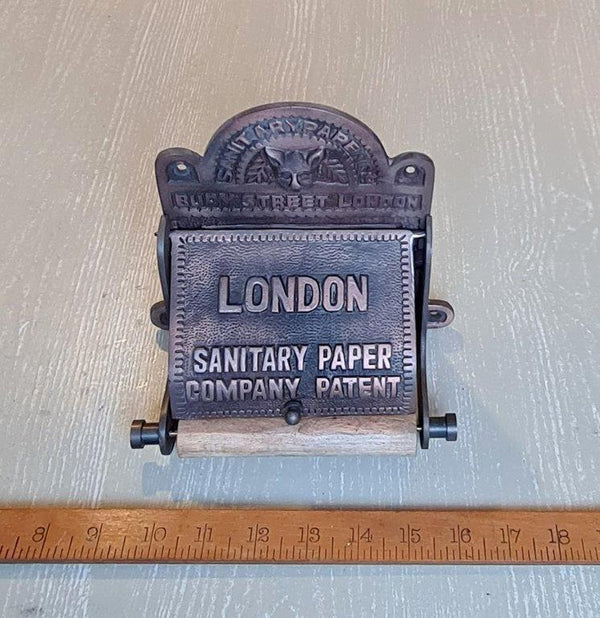 Toilet Roll Holder Lid LONDON SANITARY Antique Copper 150mm