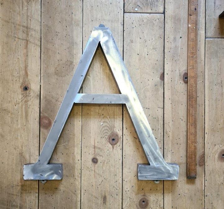 Wall Mounted Letter 'A' Antique Finish 400mm High