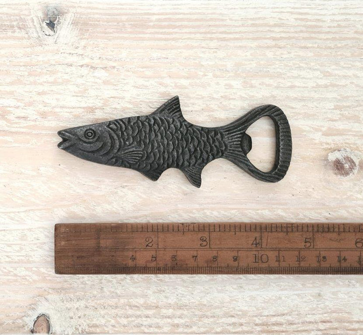 Bottle Opener Hand Held FISH Antique Iron 120mm