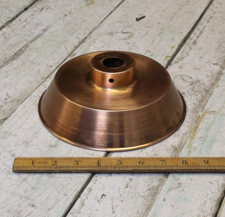 Pendant Hanging Light Shade BISTRO Antique Copper 200mm Diameter