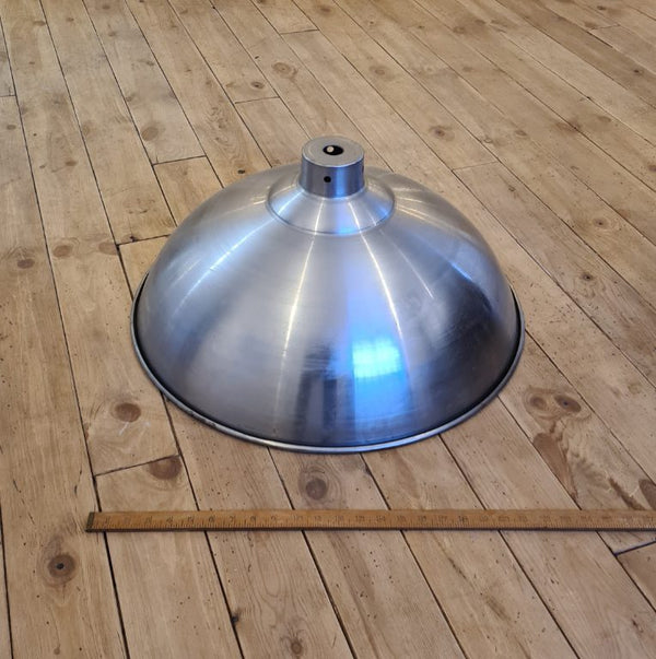 Pendant Hanging Light Shade FACTORY Polished Steel 600mm Diameter