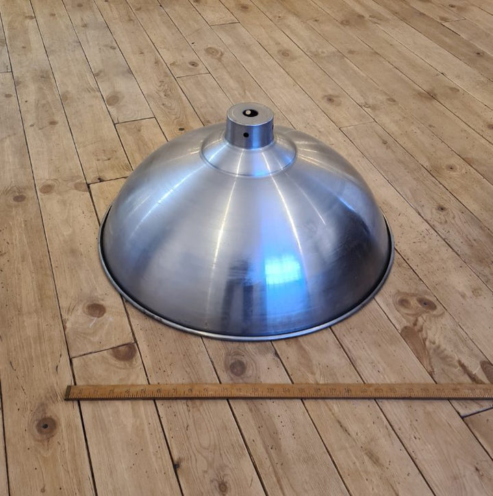 Pendant Hanging Light Shade FACTORY Polished Steel 600mm Diameter