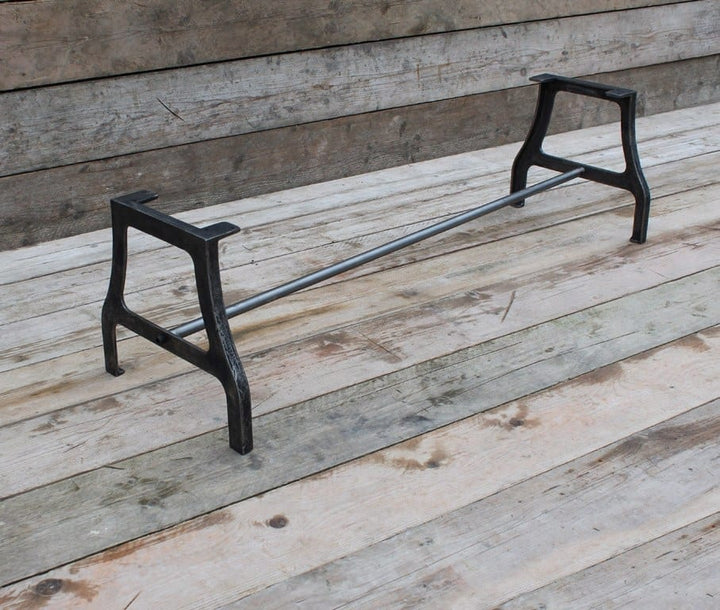 Coffee Table End Frame ABBOT 1 Rod Cast Antique Iron 406mm x 457mm