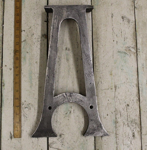 Bench End Frame AXDANE 2 Rod holes Cast Antique Iron 400mm x 230mm
